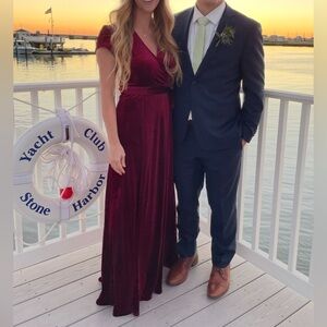 Like New: Velvet Maxi Wrap Dress